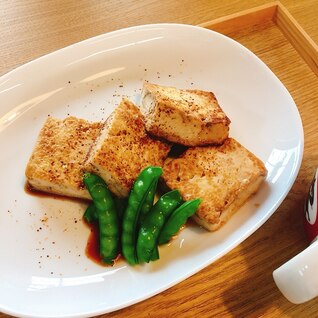 おつまみにも♪豆腐のポン酢焼き